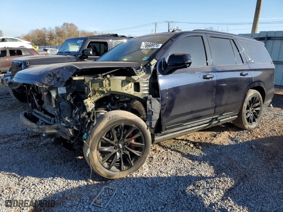 2022 Cadillac Escalade Sport Platinum with VIN 1GYS4GKL6NR144954, listed as a Copart auction lot 78660574 with 41,357 mi miles and Salvage Title. Bid and sale history available at carsss.com. Image 1.