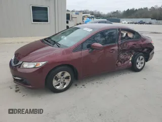 2015 Honda Civic LX with VIN 2HGFB2F50FH557161, listed as a Copart auction lot 46039215 with 133,232 mi miles and Salvage Title. Bid and sale history available at DreamBid. Image 1.