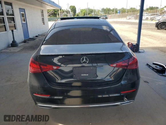 2022 Mercedes-Benz C 300 with VIN W1KAF4GB2NR018963, listed as a Copart auction lot 63814915 with Not provided miles and Clean title. Bid and sale history available at DreamBid. Image 6.