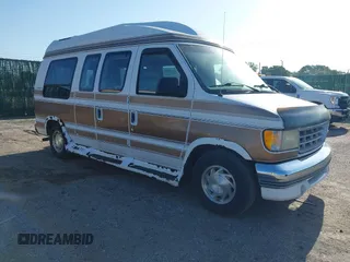 1996 Ford Econoline Cargo with VIN 1FDEE14N4THA59332, listed as a IAAI auction lot 42514910 with 107,511 mi miles and . Bid and sale history available at DreamBid. Image 1.
