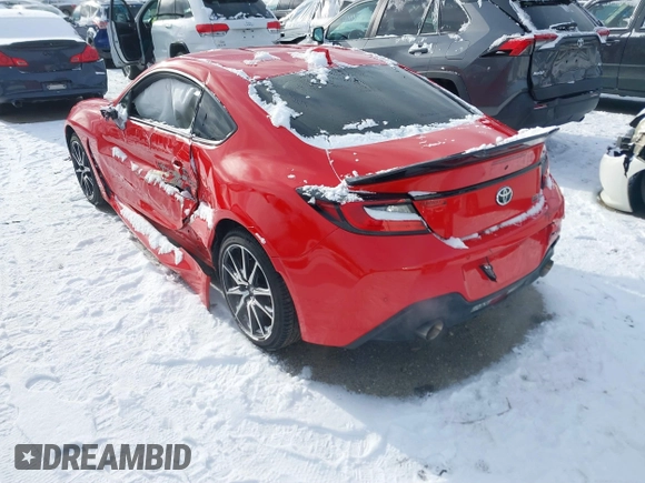 2022 Toyota GR86 with VIN JF1ZNBC15N8750081, listed as a IAAI auction lot 41164417 with 30,898 mi miles. Bid and sale history available at carsss.com. Image 3.