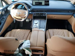 2023 Genesis GV80 with VIN KMUHCESC3PU124360, listed as a Copart auction lot 52595195 with 28,537 mi miles and Salvage title. Bid and sale history available at DreamBid. Image 8.