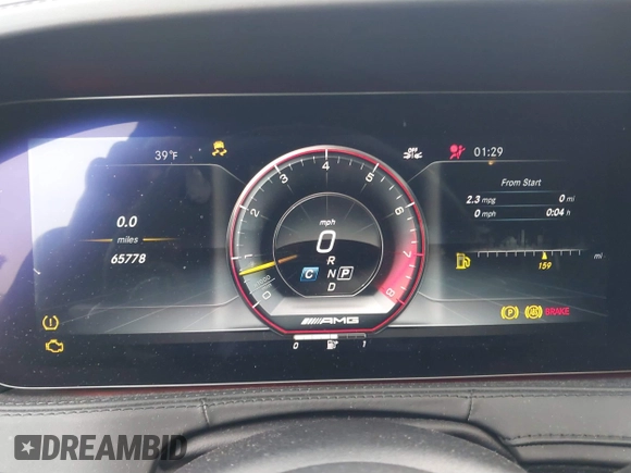 2019 Mercedes-Benz S-Class AMG S 63 with VIN WDDUG8JBXKA434294, listed as a IAAI auction lot 41239594 with 65,778 mi miles. Bid and sale history available at carsss.com. Image 7.