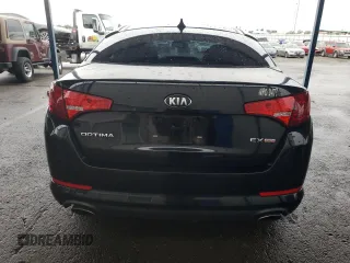 2013 Kia Optima EX with VIN 5XXGN4A74DG104062, listed as a Copart auction lot 43855255 with 155,452 mi miles and Salvage Title. Bid and sale history available at carsss.com. Image 6.
