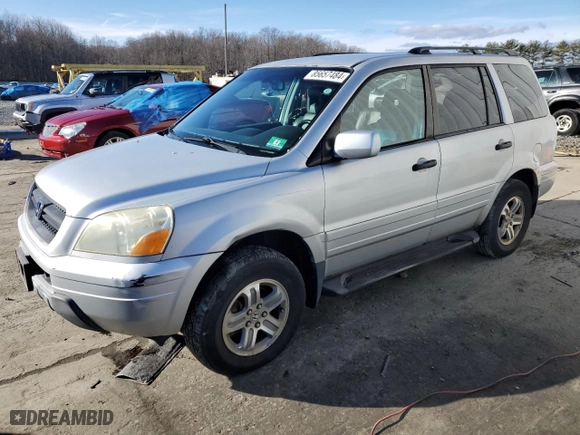 2003 Honda Pilot EX with VIN 2HKYF18543H586149, listed as a Copart auction lot 85657484 with 167,318 mi miles and Clean Title. Bid and sale history available at carsss.com. Image 1.