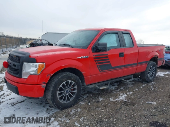 2013 Ford F-150 XL with VIN 1FTEX1CM7DKF48433, listed as a IAAI auction lot 41430785 with 179,579 mi miles. Bid and sale history available at carsss.com. Image 2.