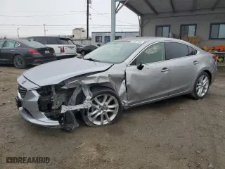 2015 Mazda Mazda6 i Touring with VIN JM1GJ1V6XF1174952, listed as a Copart auction lot 47697485 with 145,776 mi miles and Salvage Title. Bid and sale history available at carsss.com. Image 1.