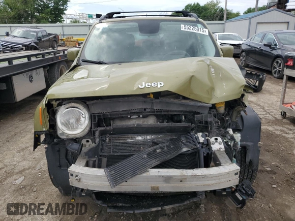 2015 Jeep Renegade Latitude with VIN ZACCJABT4FPB94039, listed as a Copart auction lot 55225915 with 169,914 mi miles and Salvage Title. Bid and sale history available at DreamBid. Image 5.