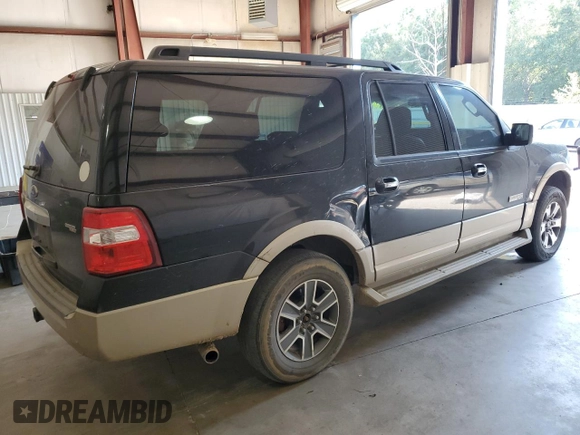 2007 Ford Expedition EL Eddie Bauer with VIN 1FMFK17507LA39140, listed as a Copart auction lot 66208174 with 261,227 mi miles and Clean Title. Bid and sale history available at carsss.com. Image 3.