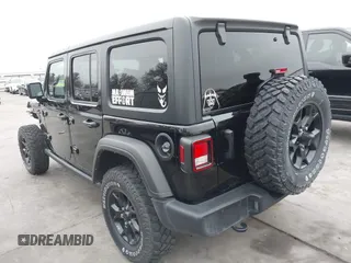 2021 Jeep Wrangler Unlimited Sport S with VIN 1C4HJXDG1MW856944, listed as a IAAI auction lot 41397210 with 39,471 mi miles. Bid and sale history available at carsss.com. Image 3.
