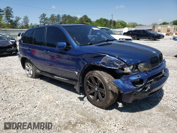2005 BMW X5 4.8is with VIN 5UXFA93565LE83388, listed as a Copart auction lot 52412585 with 162,200 mi miles and Salvage Title. Bid and sale history available at carsss.com. Image 4.