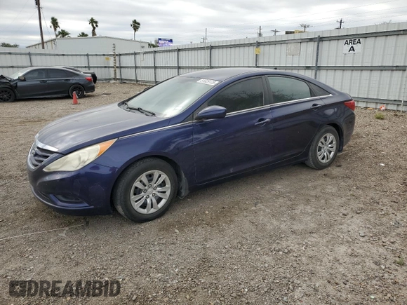2013 Hyundai Sonata GLS with VIN 5NPEB4AC1DH593585, listed as a Copart auction lot 51829125 with 130,101 mi miles and Salvage Title. Bid and sale history available at carsss.com. Image 1.