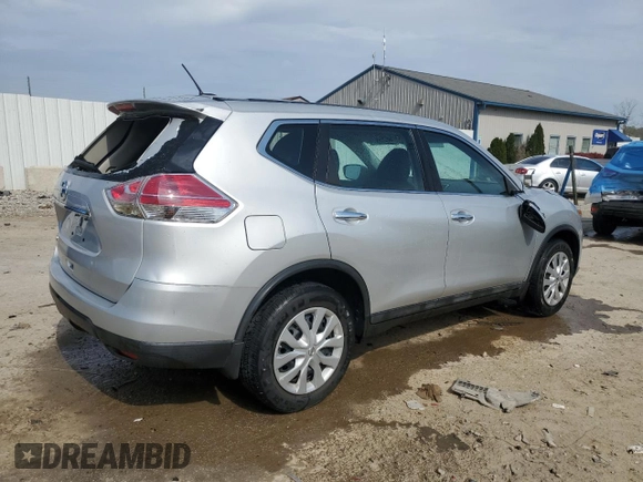 2015 Nissan Rogue SV with VIN 5N1AT2MT7FC910159, listed as a Copart auction lot 53895535 with 48,047 mi miles and Salvage Title. Bid and sale history available at DreamBid. Image 3.