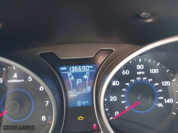 2016 Hyundai Veloster with VIN KMHTC6ADXGU277164, listed as a IAAI auction lot 41877724 with 136,690 mi miles. Bid and sale history available at carsss.com. Image 7.