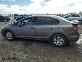 2013 Honda Civic Sdn LX with VIN 2HGFB2F40DH008726, listed as a Copart auction lot 52205165 with 310,718 mi miles and Salvage Title. Bid and sale history available at carsss.com. Image 2.