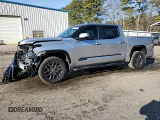 2023 Toyota Tundra Platinum with VIN 5TFNA5DB8PX080032, listed as a Copart auction lot 42723895 with 13,710 mi miles and Salvage title. Bid and sale history available at DreamBid. Image 1.
