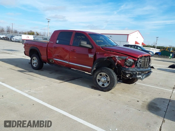 2007 Dodge 2500 SLT with VIN 3D7KS29A07G771077, listed as a IAAI auction lot 41067404 with 357,874 mi miles and . Bid and sale history available at DreamBid. Image 1.