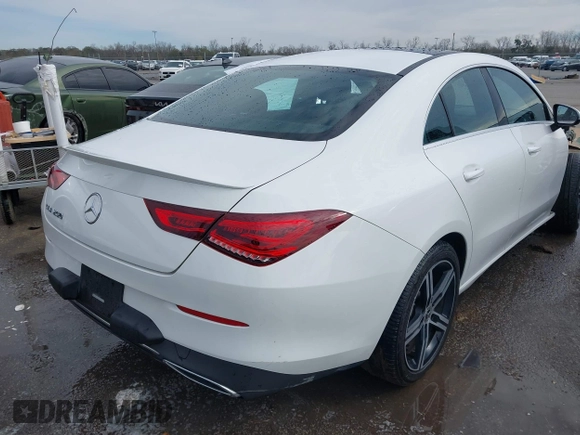 2021 Mercedes-Benz CLA 250 with VIN W1K5J4GB6MN151652, listed as a IAAI auction lot 41301347 with 84,677 mi miles and . Bid and sale history available at DreamBid. Image 4.