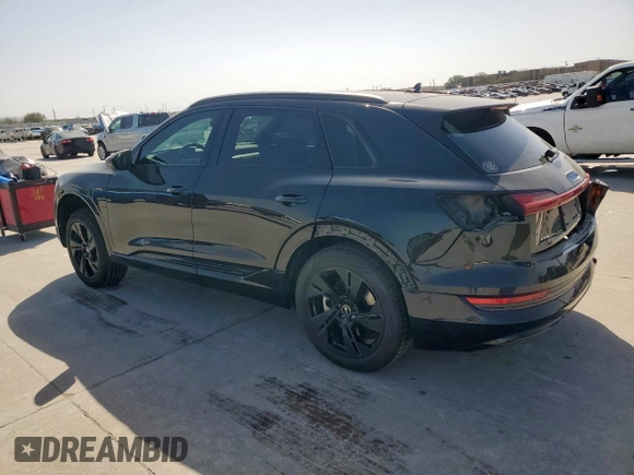 2022 Audi e-tron Premium with VIN WA1AAAGE7NB027856, listed as a Copart auction lot 49494955 with 53,947 mi miles and Salvage Title. Bid and sale history available at DreamBid. Image 2.