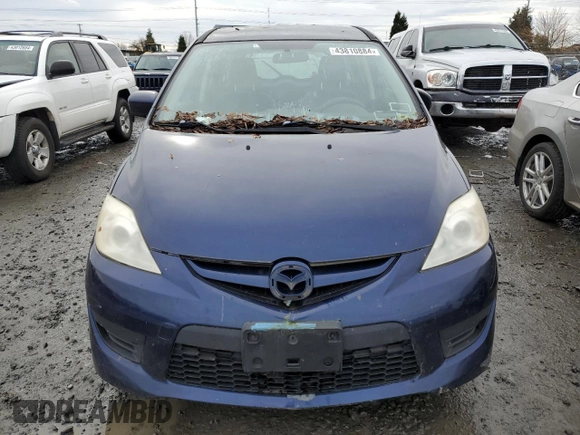 2009 Mazda 5 Sport with VIN JM1CR29L190328567, listed as a Copart auction lot 43810884 with 164,750 mi miles and Clean Title. Bid and sale history available at DreamBid. Image 5.