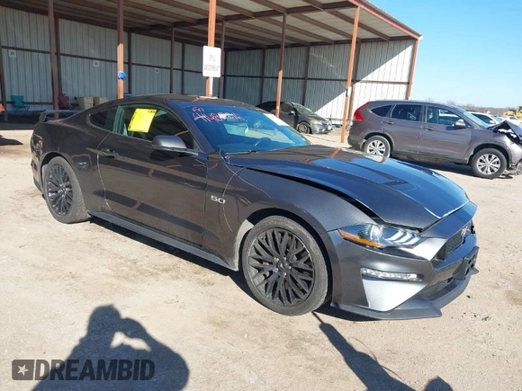 2019 Ford Mustang GT with VIN 1FA6P8CF4K5176680, listed as a IAAI auction lot 41485516 with 59,278 mi miles and . Bid and sale history available at DreamBid. Image 1.