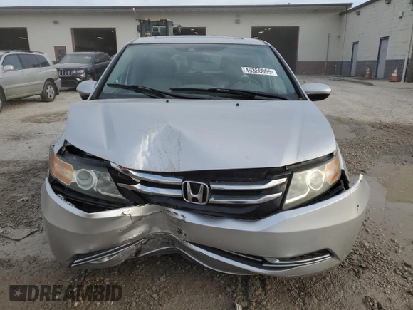 2014 Honda Odyssey EX-L with VIN 5FNRL5H62EB052131, listed as a Copart auction lot 49356065 with 138,551 mi miles and Salvage Title. Bid and sale history available at DreamBid. Image 5.