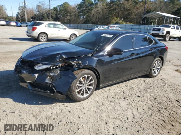 2020 Acura TLX with VIN 19UUB1F30LA009445, listed as a Copart auction lot 43421105 with 55,259 mi miles and Salvage Title. Bid and sale history available at carsss.com. Image 1.