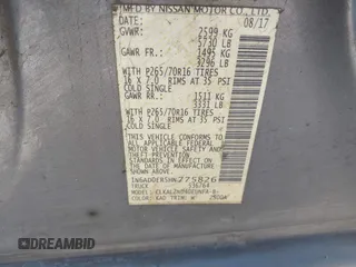 2017 Nissan Frontier SV с VIN 1N6AD0ER5HN775826, выставлен на аукционе IAAI как лот 41713699 с пробегом 218 386 миль миль и . История ставок и продаж доступна на DreamBid. Изображение 9.