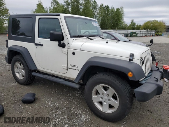 2010 Jeep Wrangler Sport with VIN 1J4AA2D12AL130050, listed as a Copart auction lot 54736025 with 48,262 mi miles and Salvage Title. Bid and sale history available at carsss.com. Image 4.