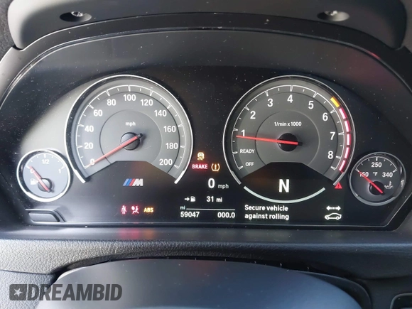 2016 BMW M3 with VIN WBS8M9C50G5E68015, listed as a IAAI auction lot 41776704 with 59,047 mi miles and . Bid and sale history available at DreamBid. Image 7.