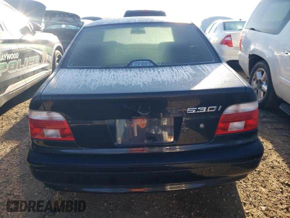 2003 BMW 5 Series 530i with VIN WBADT53473CE94624, listed as a Copart auction lot 73319524 with 171,535 mi miles and Salvage Title. Bid and sale history available at carsss.com. Image 6.