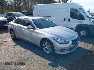 2017 Infiniti Q50 Premium with VIN JN1EV7AR8HM834991, listed as a IAAI auction lot 41971859 with 95,327 mi miles and . Bid and sale history available at DreamBid. Image 1.