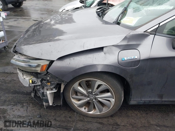 2018 Honda Clarity Plug-In Hybrid with VIN JHMZC5F19JC021696, listed as a IAAI auction lot 41920191 with 1 mi miles. Bid and sale history available at carsss.com. Image 18.