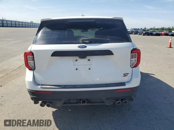 2022 Ford Explorer ST with VIN 1FM5K8GC0NGA08477, listed as a Copart auction lot 52961635 with 61,188 mi miles and Salvage Title. Bid and sale history available at carsss.com. Image 6.