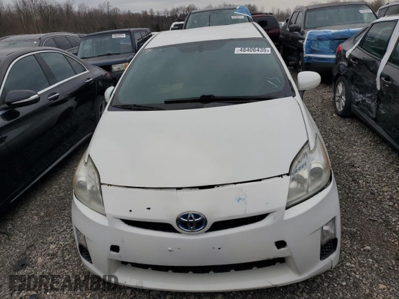 2010 Toyota Prius II with VIN JTDKN3DU6A0242642, listed as a Copart auction lot 48406435 with Not Provided miles and Non Repairable. Bid and sale history available at DreamBid. Image 5.