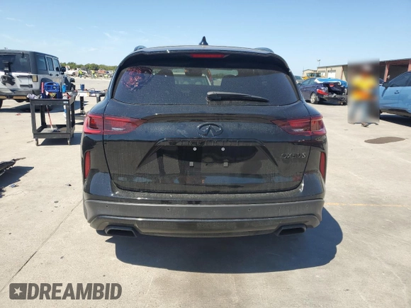 2023 Infiniti QX50 Sport with VIN 3PCAJ5FA4PF119678, listed as a Copart auction lot 72553294 with 10,576 mi miles and Salvage title. Bid and sale history available at DreamBid. Image 6.