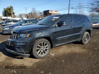 2018 Jeep Grand Cherokee High Altitude with VIN 1C4RJFCG3JC488022, listed as a Copart auction lot 87700385 with 94,390 mi miles and Salvage title. Bid and sale history available at DreamBid. Image 1.