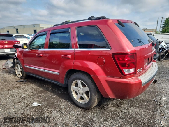 2006 Jeep Grand Cherokee Limited with VIN 1J4HR58N06C183181, listed as a Copart auction lot 63910795 with 219,189 mi miles and Salvage title. Bid and sale history available at DreamBid. Image 2.