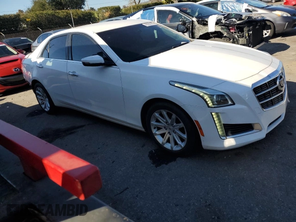 2014 Cadillac CTS Sedan RWD with VIN 1G6AP5SX0E0135819, listed as a Copart auction lot 42782185 with 187,456 mi miles and Salvage Title. Bid and sale history available at carsss.com. Image 4.