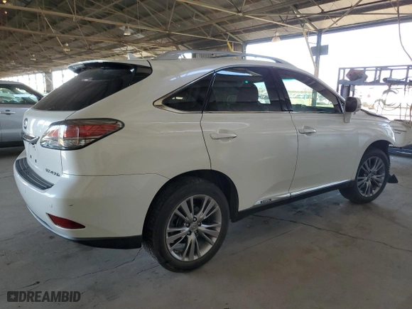 2013 Lexus RX 450h with VIN JTJZB1BA9D2008912, listed as a Copart auction lot 87799005 with 153,378 mi miles and Salvage Title. Bid and sale history available at carsss.com. Image 3.