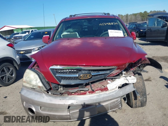 2005 Kia Sorento LX with VIN KNDJD733355356184, listed as a IAAI auction lot 41348024 with 203,344 mi miles. Bid and sale history available at carsss.com. Image 12.