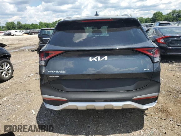 2023 Kia Sportage Hybrid EX with VIN KNDPVCAG7P7086762, listed as a Copart auction lot 57637324 with 7,563 mi miles and Salvage Title. Bid and sale history available at carsss.com. Image 6.
