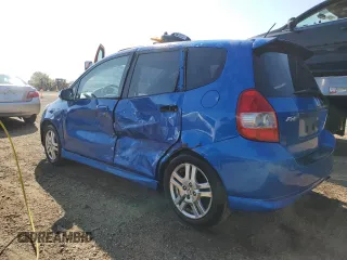 2007 Honda Fit Sport with VIN JHMGD38657S049365, listed as a Copart auction lot 71821854 with 193,150 mi miles and Salvage Title. Bid and sale history available at carsss.com. Image 2.