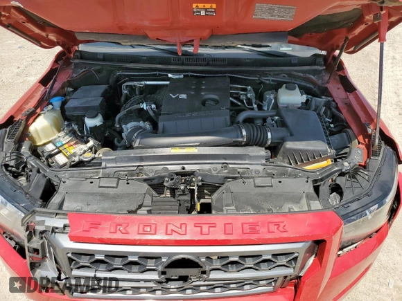 2022 Nissan Frontier S with VIN 1N6ED1CL1NN620840, listed as a Copart auction lot 59368005 with 69,939 mi miles and Salvage title. Bid and sale history available at DreamBid. Image 11.
