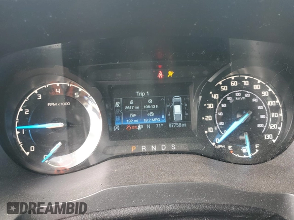 2019 Ford Ranger XL with VIN 1FTER4FH7KLB21853, listed as a Copart auction lot 54586515 with 97,758 mi miles and Salvage title. Bid and sale history available at DreamBid. Image 9.