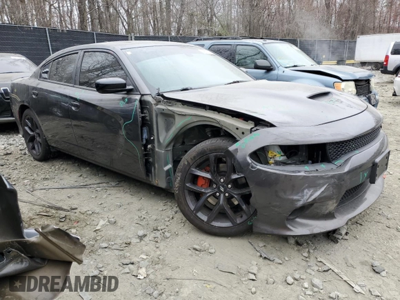 2019 Dodge Charger GT with VIN 2C3CDXHG7KH568289, listed as a Copart auction lot 49077235 with 90,271 mi miles and Salvage Title. Bid and sale history available at DreamBid. Image 4.