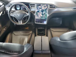 2017 Tesla Model S 60 with VIN 5YJSA1E14HF218274, listed as a Copart auction lot 48485405 with 126,451 mi miles and Salvage title. Bid and sale history available at DreamBid. Image 8.
