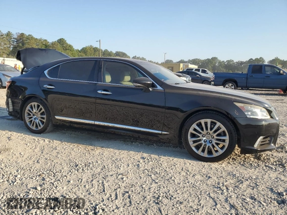 2015 Lexus LS 460 L with VIN JTHGL1EF9F5053850, listed as a Copart auction lot 69187144 with 111,791 mi miles and Salvage title. Bid and sale history available at DreamBid. Image 4.