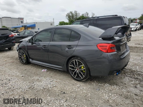 2020 Subaru WRX STI z VIN JF1VA2E67L9814065, wystawiony jako Copart lot #59383995 z przebiegiem 43 129 mil mil oraz Szkoda całkowita • Salvage title. Historia ofert i sprzedaży dostępna na DreamBid. Obrazek 2.