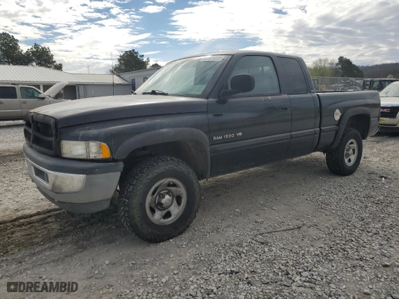 1998 Dodge Ram 1500 with VIN 3B7HF13Y3WG188753, listed as a Copart auction lot 50501055 with 171,747 mi miles and Salvage Title. Bid and sale history available at carsss.com. Image 1.